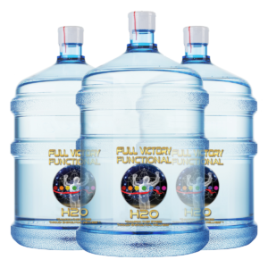 Three (3) Five (5) Gallon Bottles of Full Victory Functional H2O Water